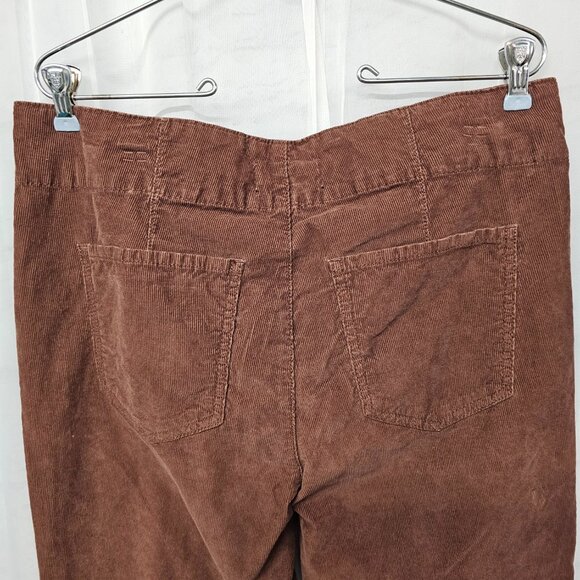 Vintage No Boundaries Corduroy Pants Y2K Flared Leg Brown Grunge Retro 16 - Picture 6 of 10